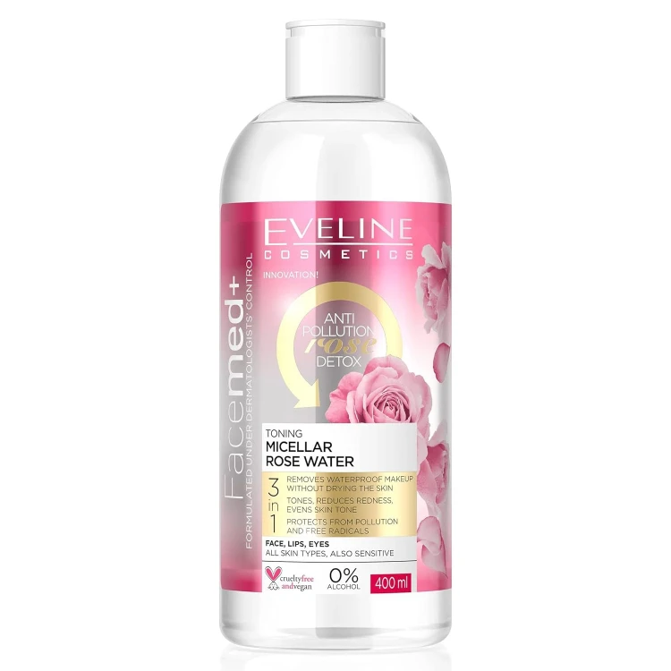 Eveline Facemed Toning Micellar Rose Water 400 ml